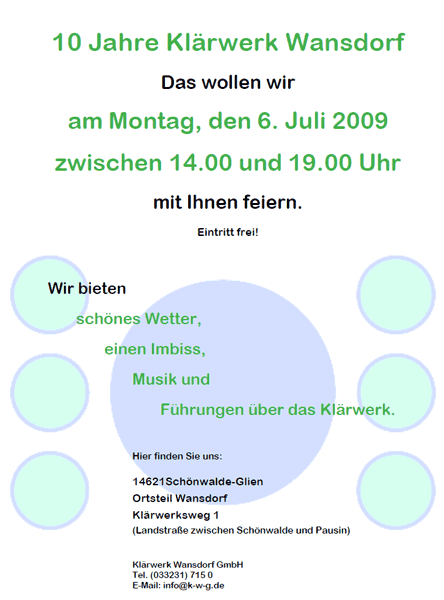 Einladung zur Jubiläumsfeier Einladung zur Jubiläumsfeier